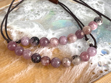 Load image into Gallery viewer, Lepidolite 10 Breaths Anxiety Bracelet , Calming and Stress busting, Makes a great gift, beautiful unique semi precious stone