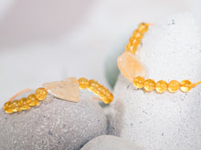 Load image into Gallery viewer, Anxiety Bracelet with Citrine stones for anxiety, stress, meditation, Citrine nugget bracelet, Happy Gift, Unique gift for her, Breathe Bracelet