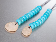 Load image into Gallery viewer, Beach Stone and Turquoise 10 Breaths Necklace