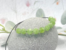 Load image into Gallery viewer, 10 Breaths Bracelet Natural Grade A Peridot 8mm Beads Healing Crystal Jewellery Calming Meditation Bracelet August Birthstone Gift