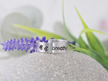 Load image into Gallery viewer, Aluminium Hand-stamped Rings, Breathe Rings