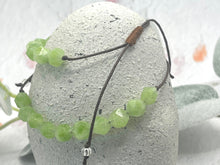 Load image into Gallery viewer, 10 Breaths Bracelet Natural Grade A Peridot 8mm Beads Healing Crystal Jewellery Calming Meditation Bracelet August Birthstone Gift