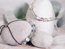 Load image into Gallery viewer, Anxiety Breathe Bracelet in Crystal Quartz, Unisex gift, Unique mystical Stones