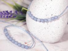 Load image into Gallery viewer, Angelite Bracelet, Baby Blue Breathe Bracelet, Bracelet for calming Anxiety and Stress, Angelite Semi Precious Stone Jewellery
