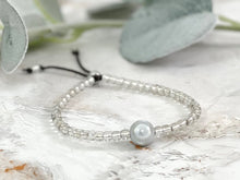 Load image into Gallery viewer, Stacking Bracelet with Central Magic, Illusion bead, hugged by beautiful silver lined glass beads, Great gift for her