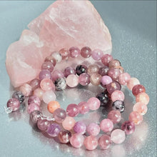 Load image into Gallery viewer, Lepidolite 10 Breaths Anxiety Bracelet , Calming and Stress busting, Makes a great gift, beautiful unique semi precious stone