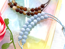 Load image into Gallery viewer, Angelite Bracelet, Baby Blue Breathe Bracelet, Bracelet for calming Anxiety and Stress, Angelite Semi Precious Stone Jewellery