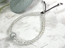 Load image into Gallery viewer, Stacking Bracelet with Central Magic, Illusion bead, hugged by beautiful silver lined glass beads, Great gift for her