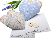 Load image into Gallery viewer, 10 Breathe Origami Gift Hearts – Hand-Made Paper Hearts with customisable cards included, great for gifting, personalise your Origami Heart and card