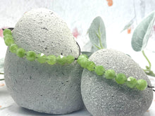 Load image into Gallery viewer, 10 Breaths Bracelet Natural Grade A Peridot 8mm Beads Healing Crystal Jewellery Calming Meditation Bracelet August Birthstone Gift