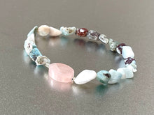 Load image into Gallery viewer, Larimar and Rose Quartz Bracelet