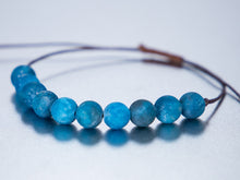 Load image into Gallery viewer, Apatite 10 Breaths Bracelet, Breathe Anxiety Calming Bracelet Gift for her, Calming Care Gift, great for unisex adults