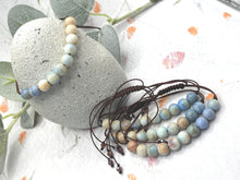 Load image into Gallery viewer, Pastel Ombre Glass Bead 10 Breaths Bracelet, Mindfulness Jewellery