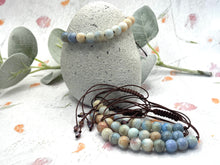 Load image into Gallery viewer, Pastel Ombre Glass Bead 10 Breaths Bracelet, Mindfulness Jewellery