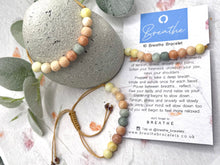 Load image into Gallery viewer, Pastel Ombre Glass Bead 10 Breaths Bracelet, Mindfulness Jewellery