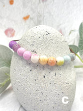 Load image into Gallery viewer, Pastel Ombre Glass Bead 10 Breaths Bracelet, Mindfulness Jewellery