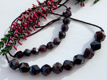 Load image into Gallery viewer, Garnet Semi Precious Stone Rich and Warm Breathe Bracelet for anxiety, calming, meditation and breathing practice ruby festive jewellery