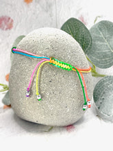 Load image into Gallery viewer, Rainbow Jade Heart 10 Breaths Bracelet, Mindfulness Jewellery