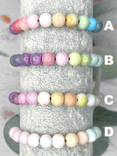Load image into Gallery viewer, Pastel Ombre Glass Bead 10 Breaths Bracelet, Mindfulness Jewellery