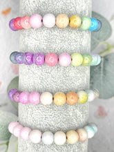 Load image into Gallery viewer, Pastel Ombre Glass Bead 10 Breaths Bracelet, Mindfulness Jewellery