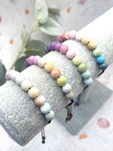 Load image into Gallery viewer, Pastel Ombre Glass Bead 10 Breaths Bracelet, Mindfulness Jewellery