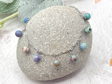 Load image into Gallery viewer, 10 Breaths Chain & Dangle Stone Bracelet, Mindfulness Jewellery for stress and anxi3ty