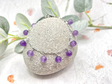 Load image into Gallery viewer, 10 Breaths Chain & Dangle Stone Bracelet, Mindfulness Jewellery for stress and anxi3ty