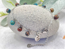 Load image into Gallery viewer, 10 Breaths Chain & Dangle Stone Bracelet, Mindfulness Jewellery for stress and anxi3ty
