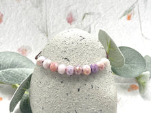 Load image into Gallery viewer, Breathe 10 Breaths Bracelet for Mindfulness, Anxiety and Stress Relief, plain or with Central silver tone circle.