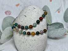 Load image into Gallery viewer, Ocean Jasper Bracelet Anxiety & Stress Gift Mindfulness Breathing Bracelet Calming Crystal Jewellery 10 Breaths Bracelet