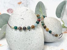 Load image into Gallery viewer, Ocean Jasper Bracelet Anxiety & Stress Gift Mindfulness Breathing Bracelet Calming Crystal Jewellery 10 Breaths Bracelet
