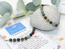 Load image into Gallery viewer, Ocean Jasper Bracelet Anxiety & Stress Gift Mindfulness Breathing Bracelet Calming Crystal Jewellery 10 Breaths Bracelet