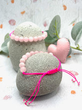 Load image into Gallery viewer, Rose Quartz 10 Breaths Bracelet, Healing Crystal for Love, Calm and Self-Care