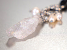 Load image into Gallery viewer, . Quartz Crystal Charm Necklace with a cluster of White Pearls birthday gift, gift for her