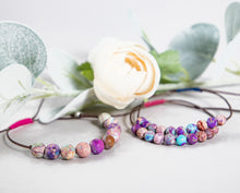 Load image into Gallery viewer, Imperial Jasper, Anxiety Calming, Stress Relief Jewellery, Breathe Bracelet, 10 Breaths Bracelet