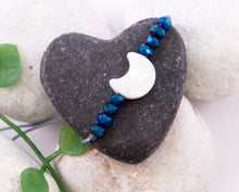 Load image into Gallery viewer, . LOVE YOU to the moon and back, Moon Bracelet for affirmation, declaring love, making a loved one feel special, a wonderful unique gift