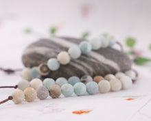 Load image into Gallery viewer, Amazonite Anxiety relieving Bracelet, Breathe Bracelet, Calming Bracelet, 10 Breaths Bracelet -