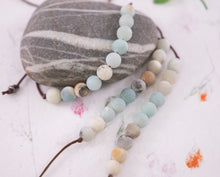 Load image into Gallery viewer, Amazonite Anxiety relieving Bracelet, Breathe Bracelet, Calming Bracelet, 10 Breaths Bracelet -