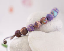 Load image into Gallery viewer, Imperial Jasper, Anxiety Calming, Stress Relief Jewellery, Breathe Bracelet, 10 Breaths Bracelet