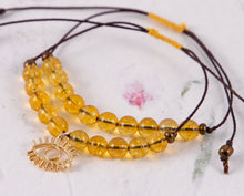 Load image into Gallery viewer, Citrine Semi Precious Stone Bracelet, Summer sun, Breathe Bracelet ~ππ Citrine ππ~