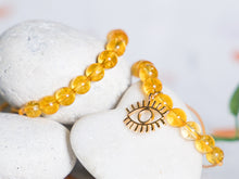 Load image into Gallery viewer, Citrine Semi Precious Stone Bracelet, Summer sun, Breathe Bracelet ~ππ Citrine ππ~
