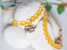 Load image into Gallery viewer, Citrine Semi Precious Stone Bracelet, Summer sun, Breathe Bracelet ~ππ Citrine ππ~