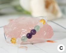 Load image into Gallery viewer, C@ncer Support A Little Breathe 10 Breaths Bracelet for Helping you remind you to keep count of ten calming breaths