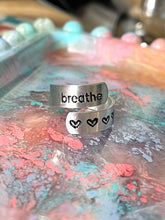 Load image into Gallery viewer, Aluminium Hand-stamped Rings, Breathe Rings