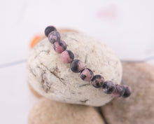 Load image into Gallery viewer, Rhodonite Semi Precious Stone Bracelets in THREE variants