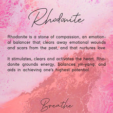 Load image into Gallery viewer, Rhodonite Semi Precious Stone Bracelets in THREE variants