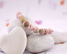 Load image into Gallery viewer, Matte Pink/Rose Opal, Peruvian Opal, for anxiety, stress and calming, 10 Breaths Bracelet, Breathe Bracelet
