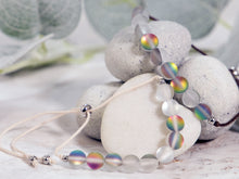 Load image into Gallery viewer, Anxiety Breathe Bracelet in Crystal Quartz, Unisex gift, Unique mystical Stones
