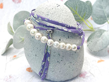 Load image into Gallery viewer, BREATHE Liberty Pearls - 10 Beautiful Pearls on a Feature Iconic Liberty Braid worn THREE ways, Bracelet, Necklace or Anklet - Great for summer or gifting
