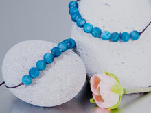 Load image into Gallery viewer, Apatite 10 Breaths Bracelet, Breathe Anxiety Calming Bracelet Gift for her, Calming Care Gift, great for unisex adults
